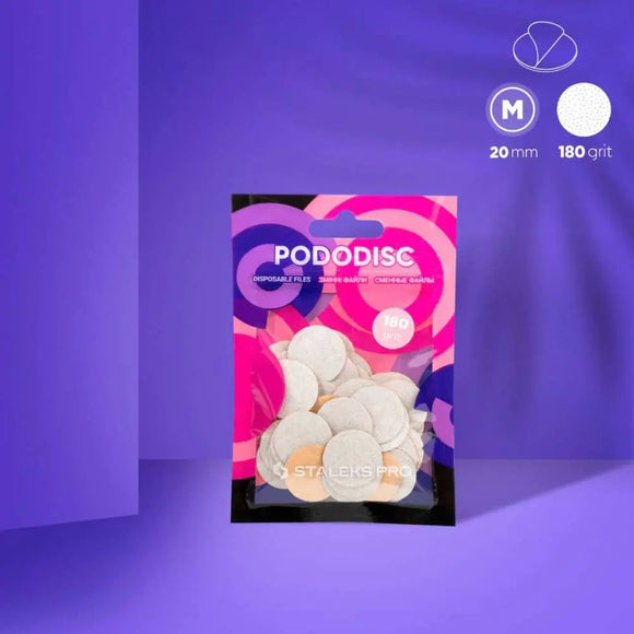 Disposable files for Pedicure Disc Staleks PODODISC M 180 grit 50pcs