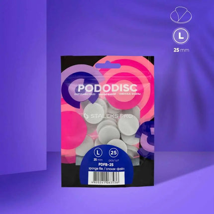 Disposable files-sponges for pedicure disc PODODISC L EXPERT