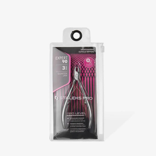 Foarfecă pentru cuticule Staleks Expert 90 de 3 mm