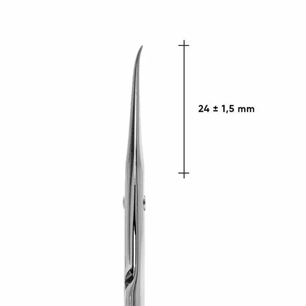 Foarfecă Staleks pentru cuticule, cu cârlig, pentru mâna stângă, Expert 13 tip 3
