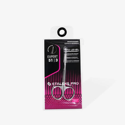 Foarfecă pentru cuticule Staleks cu cârlig Expert 51 Tip 3