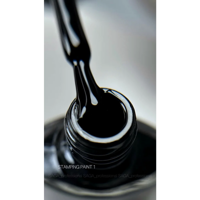 Stamping Paint №1 8ml Saga Professional - Stamping Paint