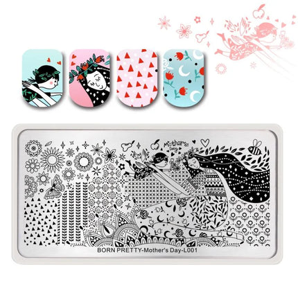 Stamping Plate Mother’s Day L001 - Stamping Plate