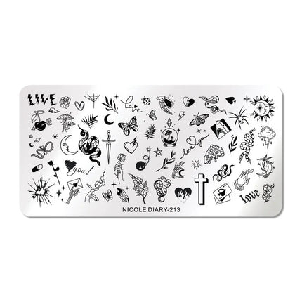 Stamping plate NICOLE DIARY-213 - Stamping Plate