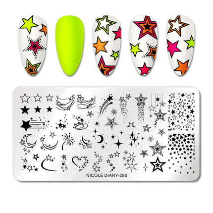Stamping plate NICOLE DIARY-290 - Stamping Plate