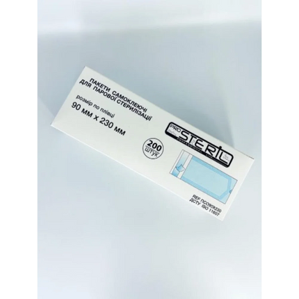Steam Sterilisation Pouches ProSteril 90 x 230 mm self-adhesive 100pcs - Craft bags for sterilization