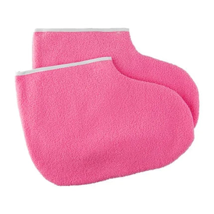 Terry cloth booties 1 pair - Pink - Gloves terry