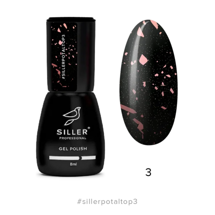 Top Potal №3 (pink gold) 8 ml Siller - Top Coat